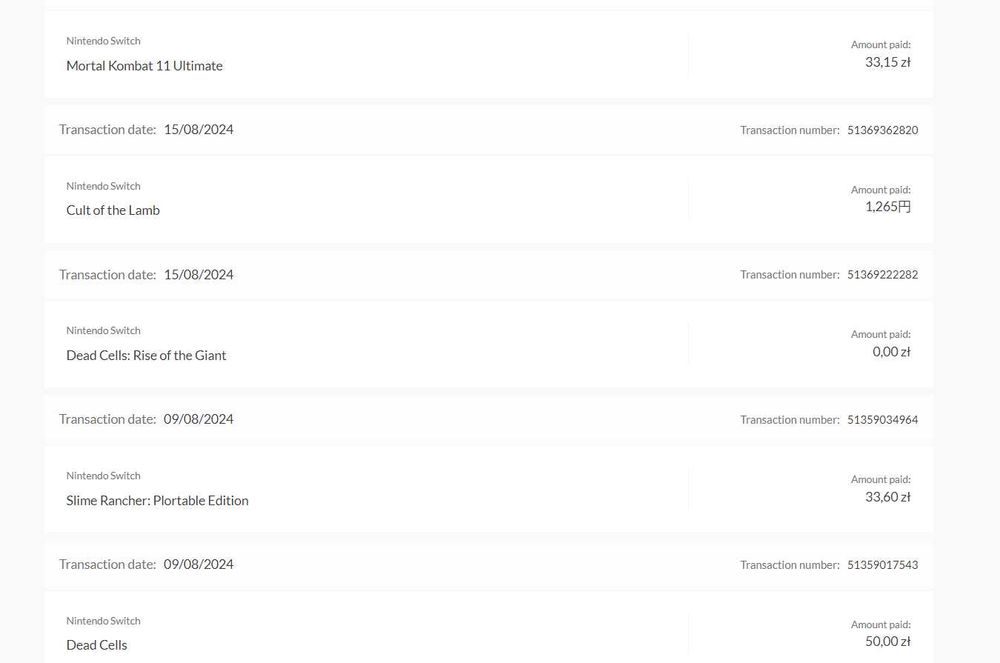 Аккаунт Nintendo Switch