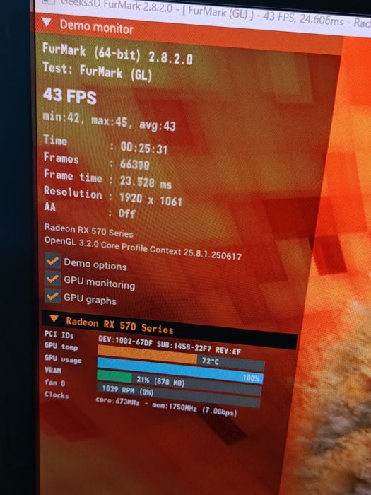 Radeon RX 570 4GB (Samsung Memory) — Холодна