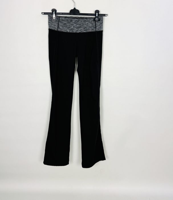 Czarne legginsy z melanżowym pasem XS 34 H&M