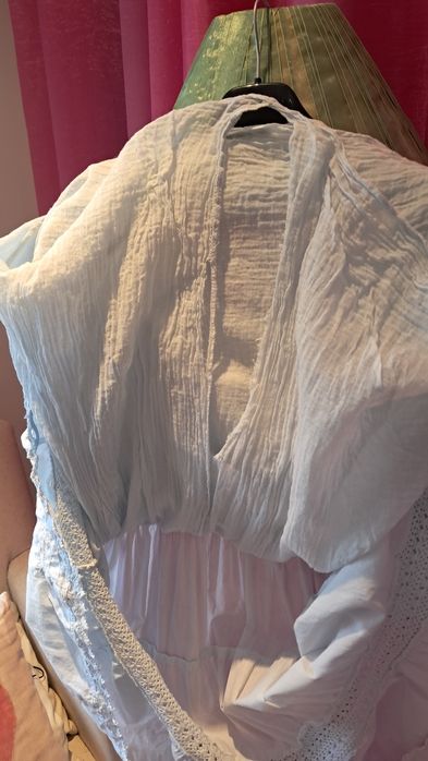 Vestido Natura 3L azul claro, satisfatório