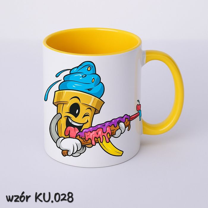 Kubek ceramiczny z grafiką