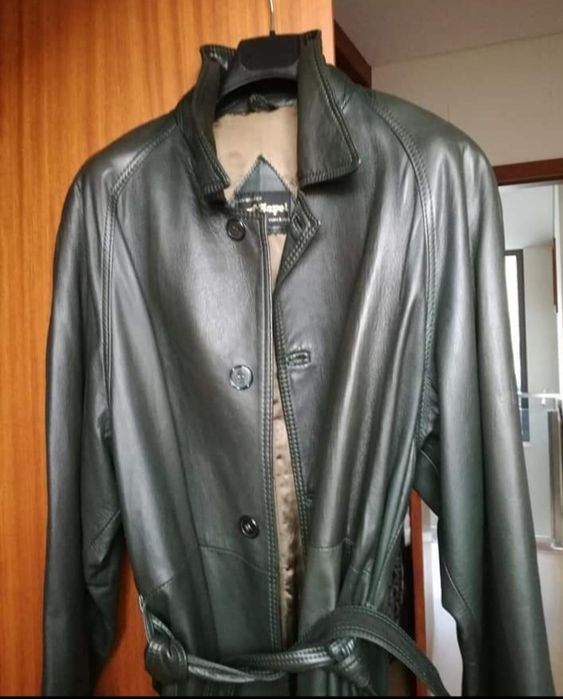 Casaco em pele genuína,  homem , tam.50 / L