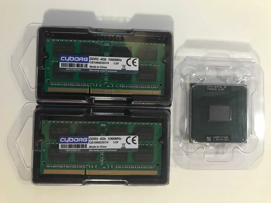 НОВІ  Процесор Т9600 2.8 1066 6, DDR3 1066 2планки по 4Гб.