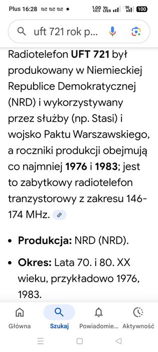 Radiotelefony UFT 721 DDR PRL