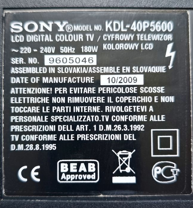 Telewizor 40 cali Sony Bravia