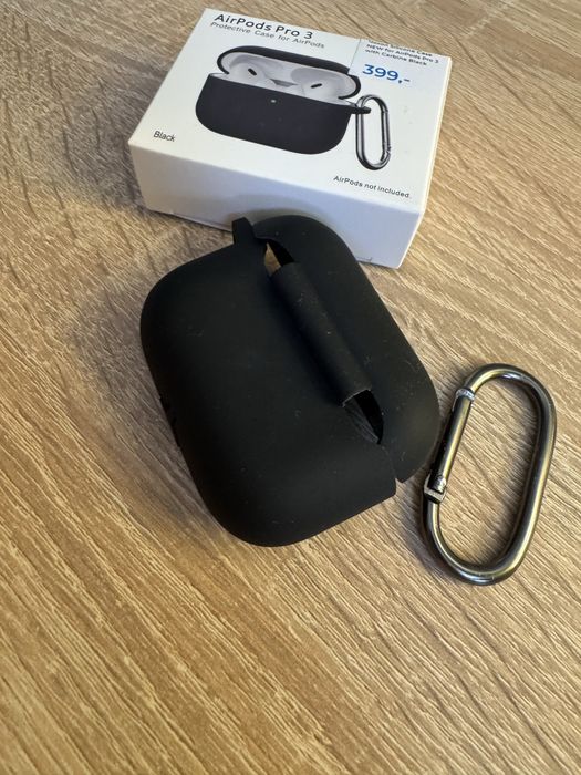 Чохол Silicone Case NEW for AirPods Pro 3 with Carbine Black