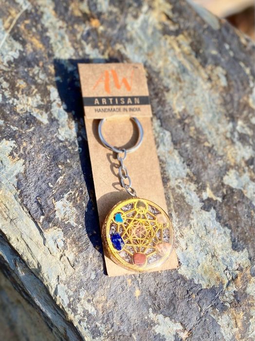 Porta chaves em orgonite