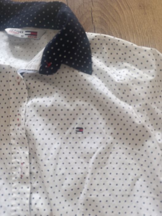 Koszula bawełna elegancka gwiazdki Tommy xs s  biurowa