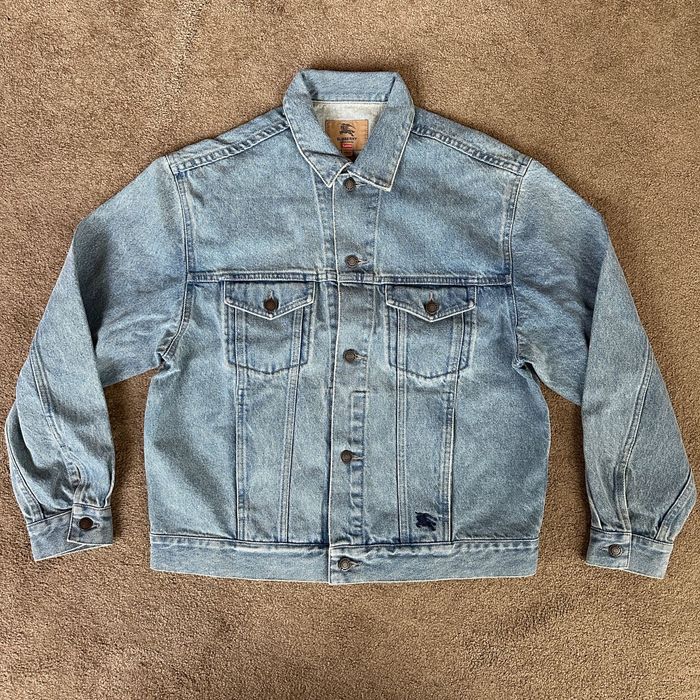 Supreme Burberry Denim Trucker Jacket M/L Santa Maria da Feira