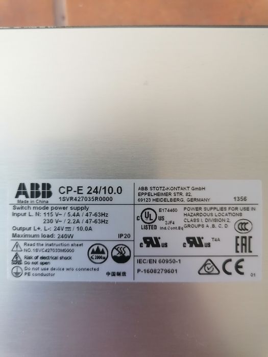 Fonte de alimentação 24V de mural