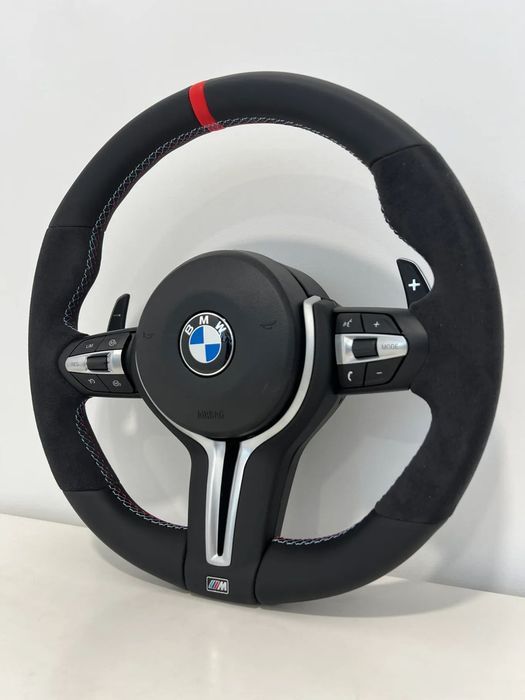 Volante Alcântara Pack M com patilhas Bmw F20/ F30 / F31