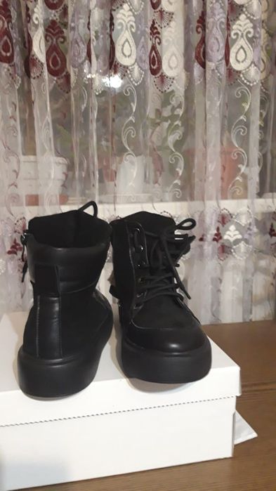 Ботинки зимові шкіра