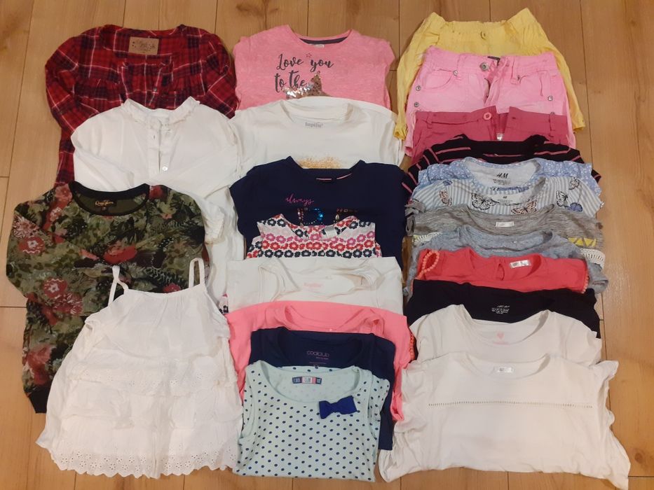 Paka ubrań dla dziewczynki 110/116