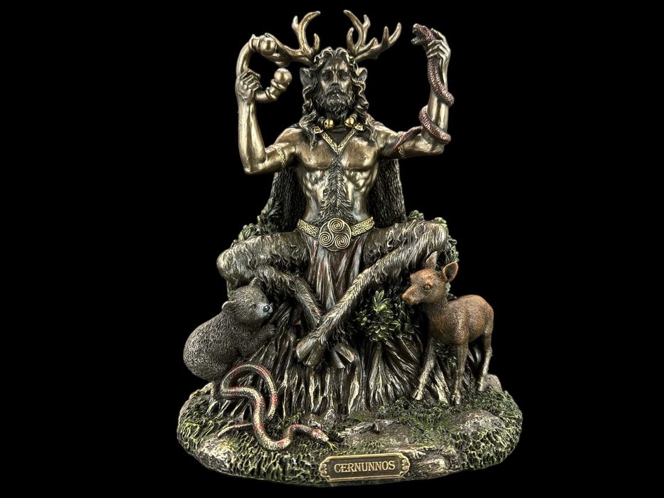 Siedzący Nordycki Bóg Cernunnos Veronese (Wu77059a4)