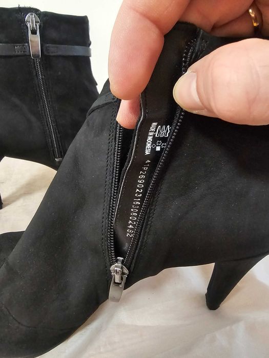 Buty botki skórzane Ecco rozmiar 41 wkładka 27 cm