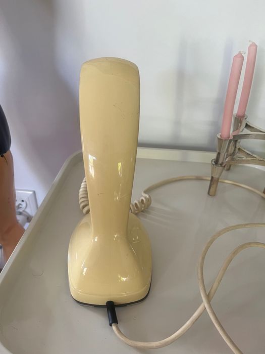 Szwedzki Duński telefon Vintage Ericsson banan lata 60te/70te bakelit