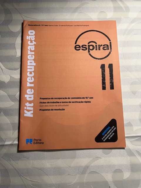Espiral 11 - Matemática A - 11º ano - Projecto Professor - Novo