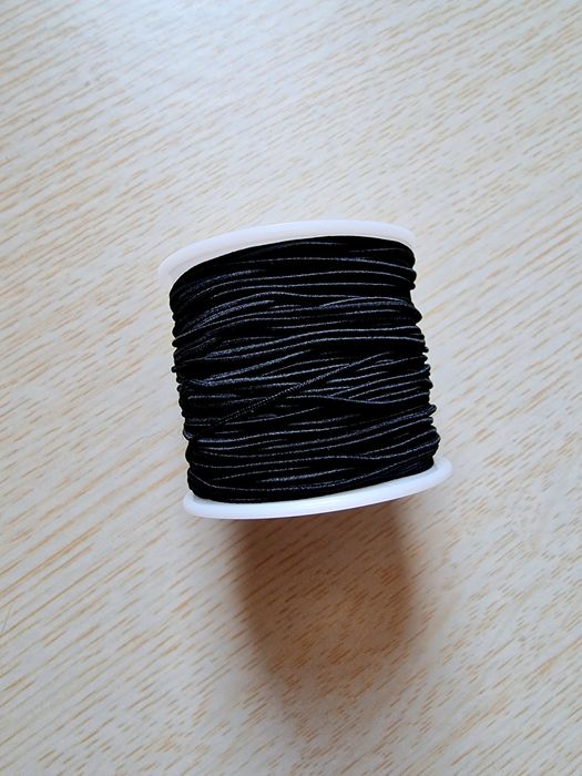 Black Elastic Thread Roll, 1 mm64751586667522120