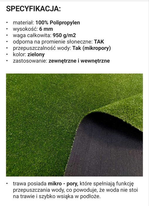 Sztuczna trawa  178/300 cm