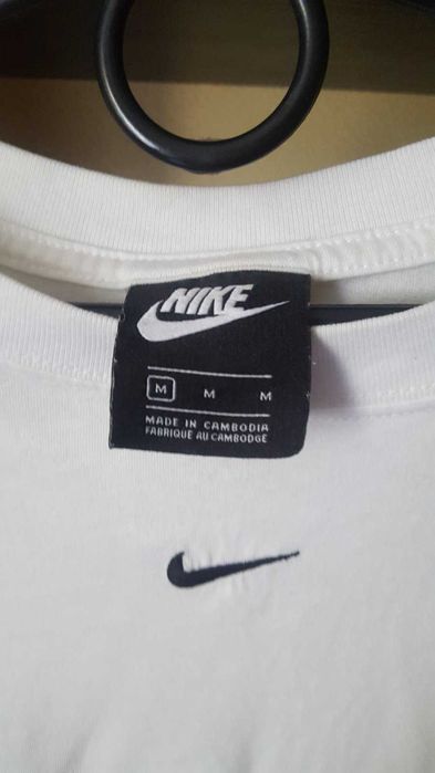 Мужская футболка Nike белого цвета из 100% хлопка