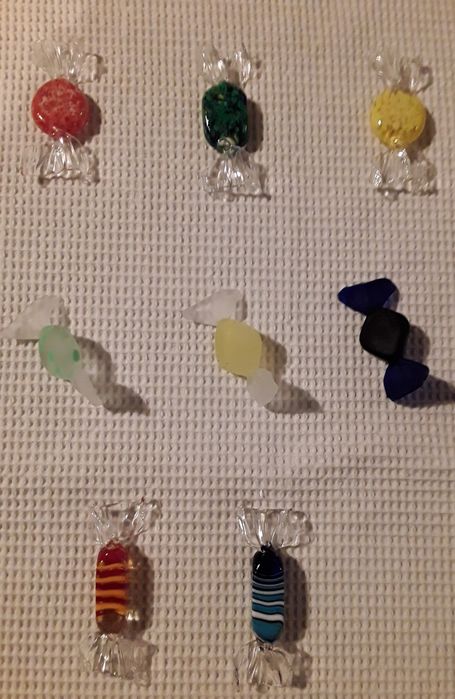 Doces/Rebuçados de vidro de Murano (Itália)