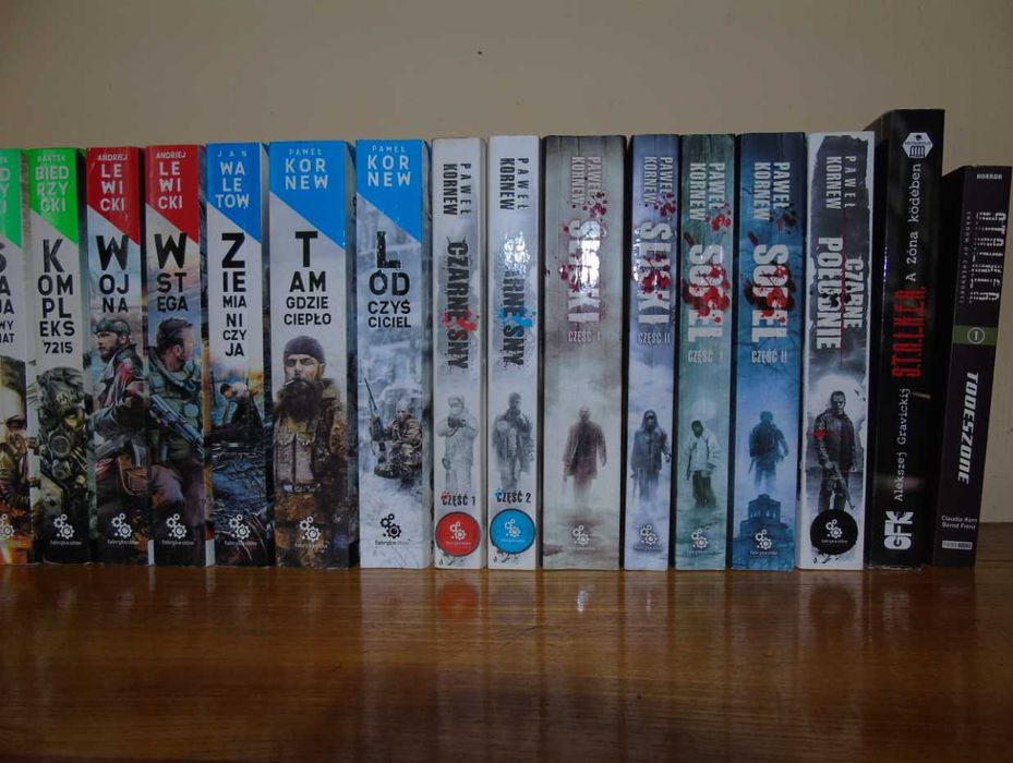 Kolekcja książek S.T.A.L.K.E.R. i METRO 2033 – 32 szt. / STALKER / FABRYCZNA ZONA