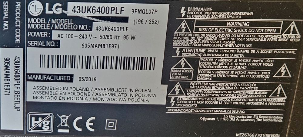 Telewizor LG 43 cale