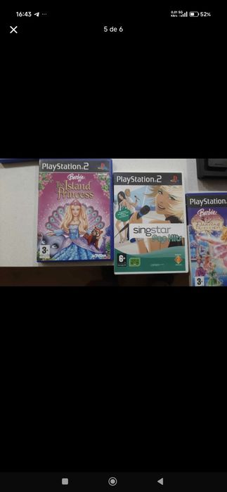 PlayStation 2 com jogos comandos e micros tudo em bom estado