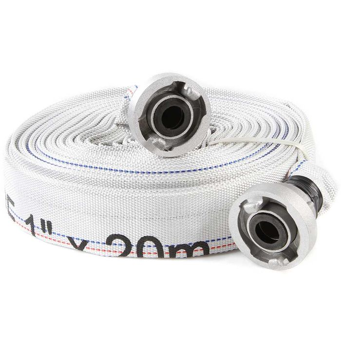 Wąż do wody 1'' 20m / Biały ze złączkami / 25mm