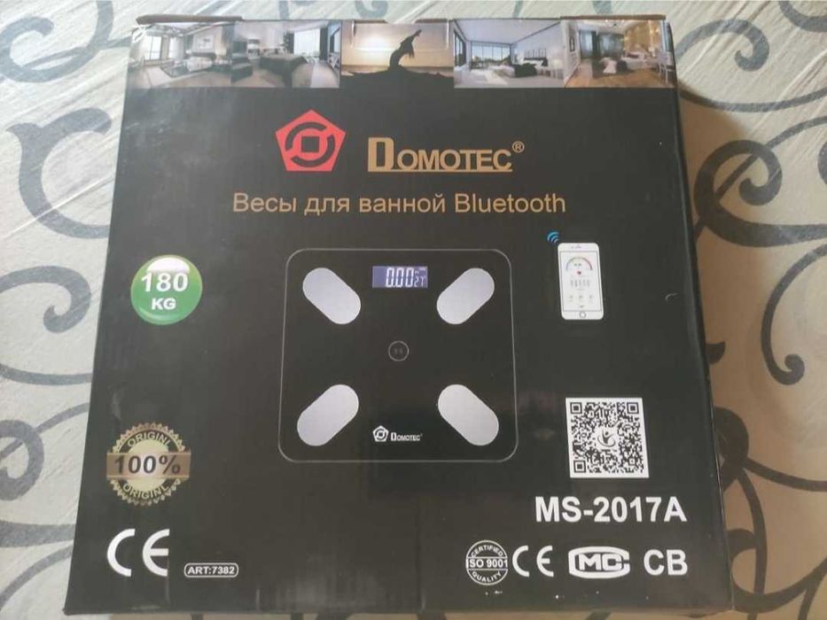 Напольные смарт весы Domotec MS-2017a + батарейки ААА в комплекте