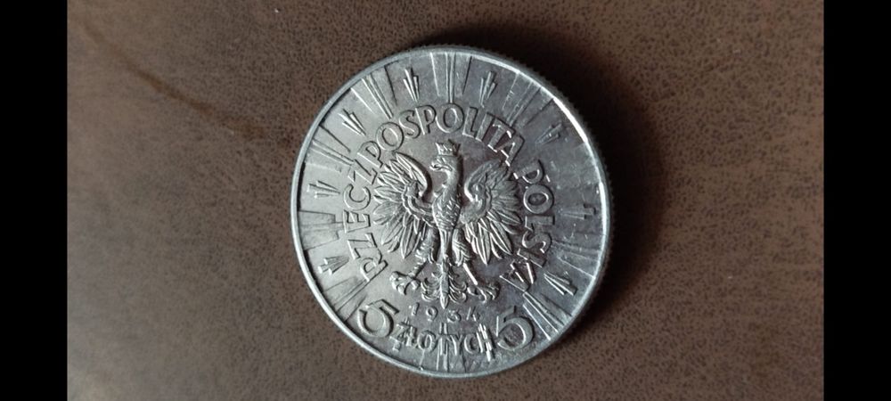 Zestaw 3 srebrnych monet Piłsudski • 10/35 • 5/34 • 2/34