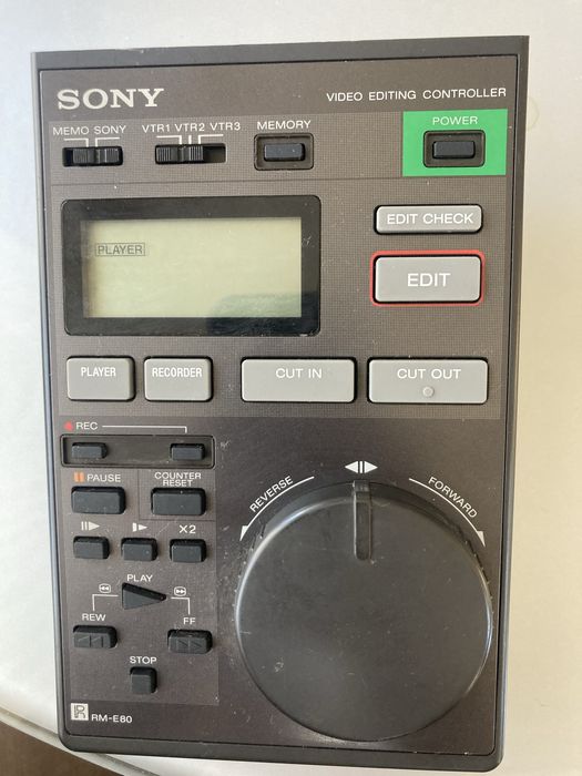 Kontroler wideo Sony RM-E80, nagrywanie, edycja