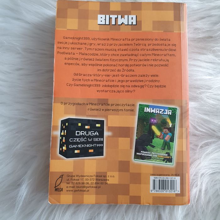 Książka Minecraft. Bitwa, Powieść przygodowa inspirowana grą