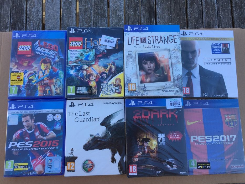 Jogos PS4 XBOX One PS3 Lego Star Wars Hobbit Jurassic PES Hitman etc