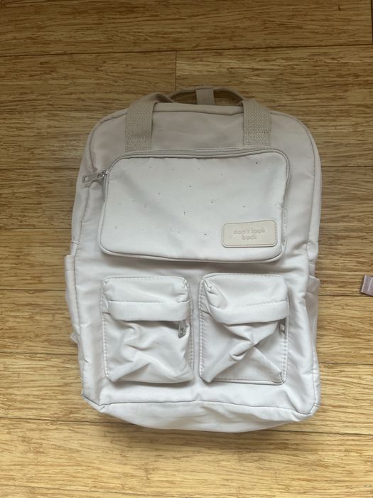 Plecak beżowy - używany