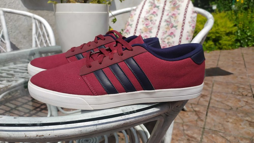 ADIDAS VS SKATE B74223 bordowe trampki sneakersy męskie