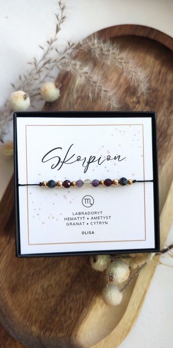 Bransoletki zodiakalne - ryby, waga, bliźnięta,baran, panna,skorpion