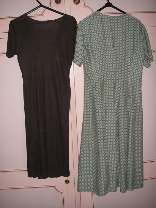 Vestido Verde e Branco