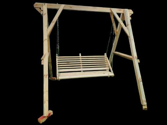 Huśtawka Drewniania