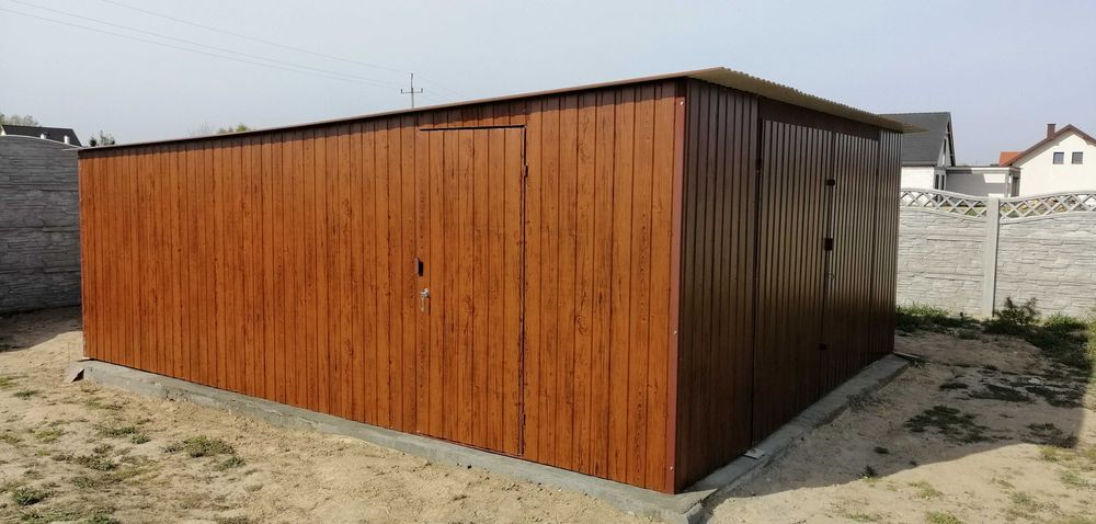 Garaż ocynk grafit brąz orzech złoty dąb garaże kolor