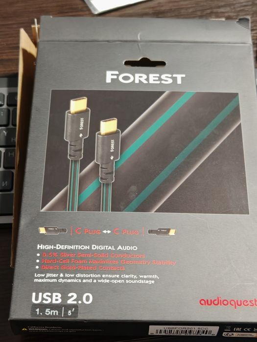 Audioquest Forest кабель usb c