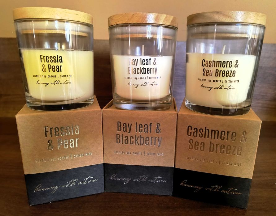 Bispol - Zestaw 3 świec sojowych