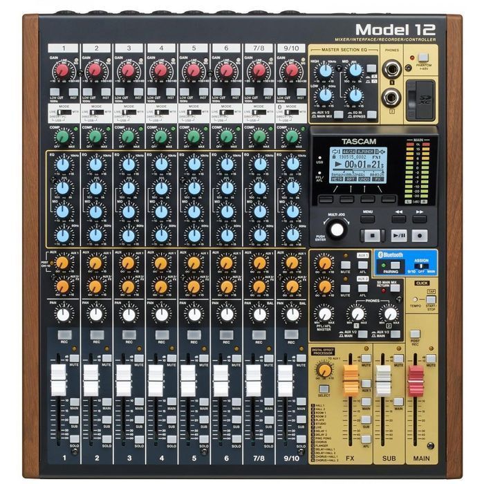 TASCAM Model 12 10-kanałowy mikser z 12-ścieżkowym rejestratorem