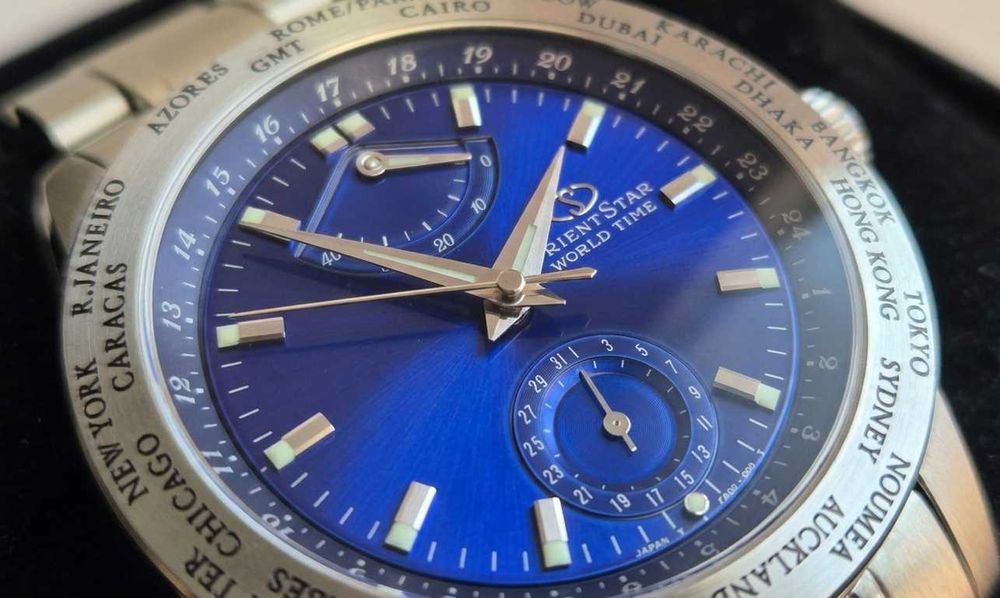 Orient Star - World Time - Power Reserve - Stan perfekcyjny !!!