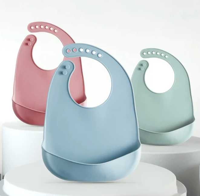 Babador De Silicone Para Bebés Ajustável NOVO
