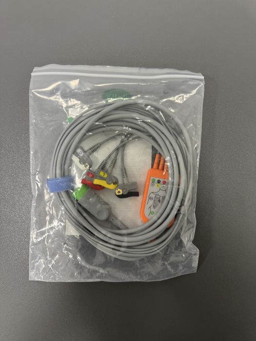 Кабель ЕКГ/ECG 5 відведень, 12 пін., ESU, IEC, 3,4м новий