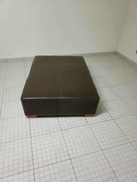 Mesinha de apoio de pele genuína