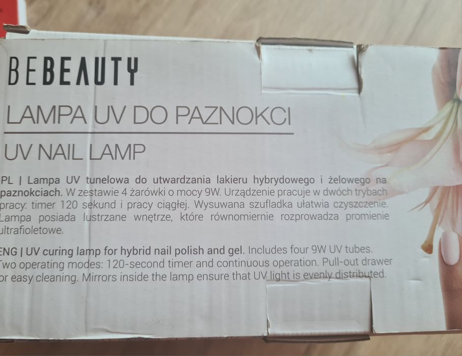 Lampa do hybryd UV do paznokci +gratis lakiery hybrydowe