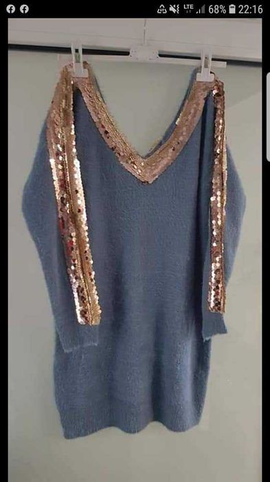 Sweter dłuższy elegancki