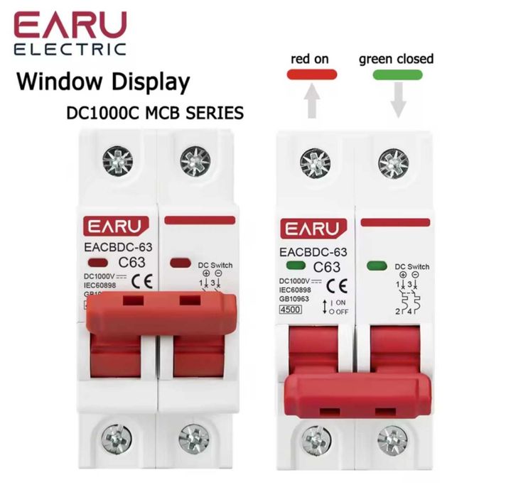 Автоматический выключатель EARU EACBDC-63 C50 - для солнечных панелей